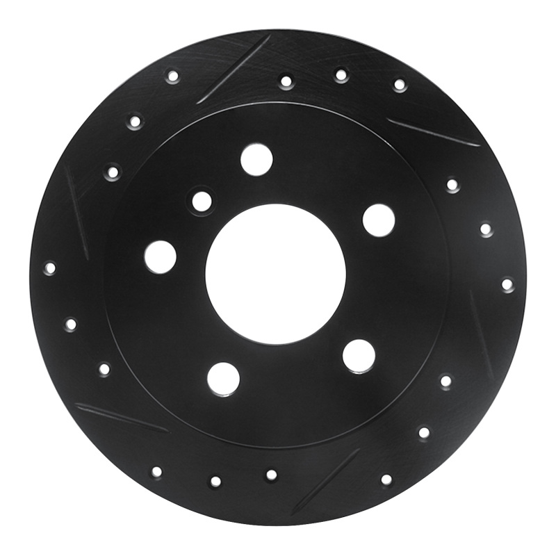 Mercedes-Benz B200 Brake Rotor (1) - Rear Left - R1 Concepts - Drilled & Slotted - Black - `06-`11 Mercedes-Benz B200 Brake Rotor (1) - Rear Left - R1 Concepts - Drilled & Slotted - Black - `06-`11